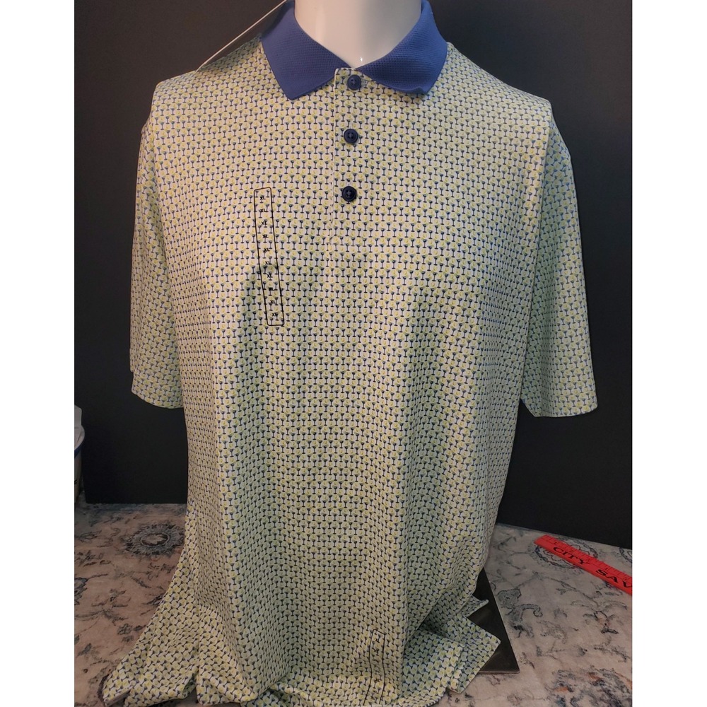 NWT Walter Hagen Clubhouse 19th Hole Premium Golf Polo Men's Sz XL‎